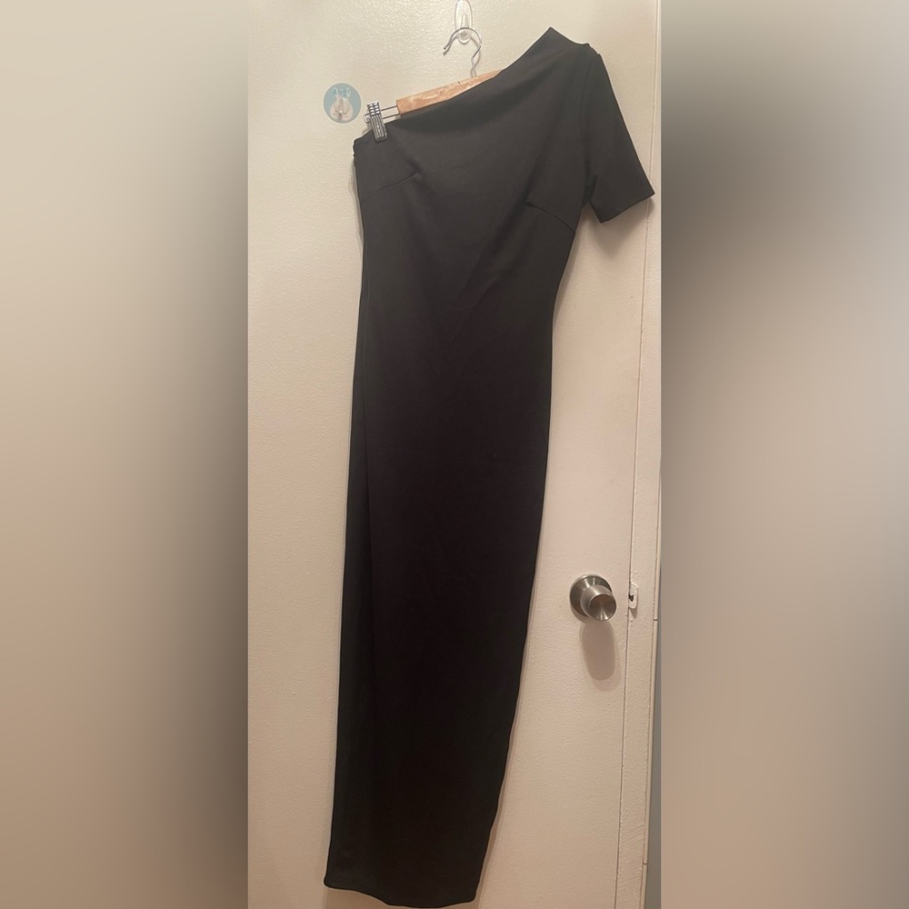 Sexy One Shoulder Black Dress. NWT. By Asos. Size 6